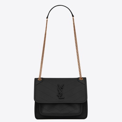 Saint Laurent Baby Niki Bag In Black Lambskin YSLBS81223