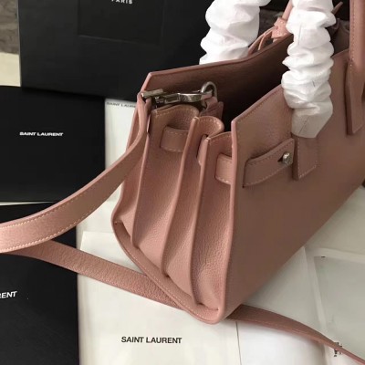 Saint Laurent Baby Sac de Jour Souple Bag In Nude Grained Leather YSLBS81258