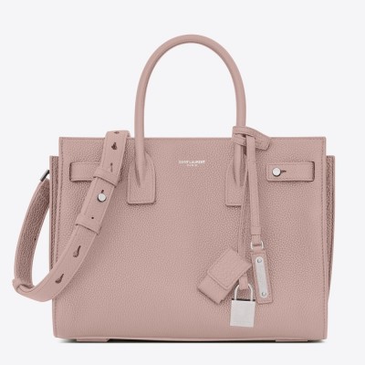 Saint Laurent Baby Sac de Jour Souple Bag In Nude Grained Leather YSLBS81258