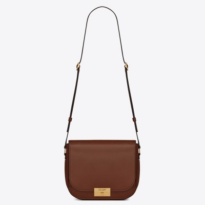 Saint Laurent Betty Satchel In Camel Smooth Leather YSLBS81076