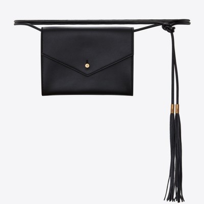 Saint Laurent Black Envelope Belt Bag YSLBS81015