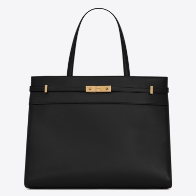 Saint Laurent Black Manhattan Medium Shopping Bag YSLBS81374