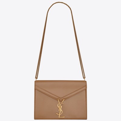 Saint Laurent Camel Cassandra Monogram Clasp Bag YSLBS81039