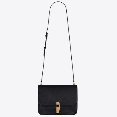 Saint Laurent Carre Satchel Bag In Black Leather YSLBS81285