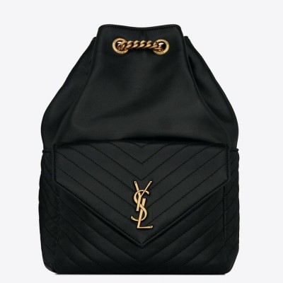 Saint Laurent Joe Backpack In Black Lambskin YSLBS81010