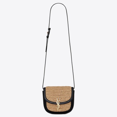 Saint Laurent Kaia Small Bag In Raffia and Leather YSLBS81080