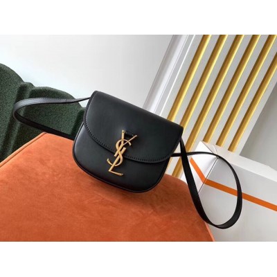 Saint Laurent Kaia Small Satchel Bag In Black Calfskin YSLBS81081