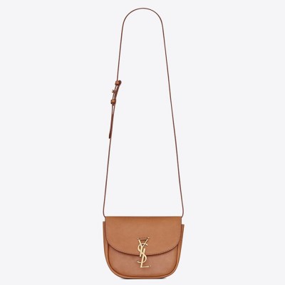 Saint Laurent Kaia Small Satchel Bag In Brown Calfskin YSLBS81082