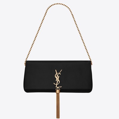 Saint Laurent Kate 99 Shoulder Bag In Black Lambskin YSLBS81128