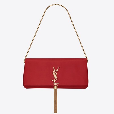 Saint Laurent Kate 99 Shoulder Bag In Red Lambskin YSLBS81131