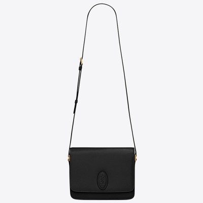 Saint Laurent LE 61 Medium Saddle Bag In Black Leather YSLBS81304