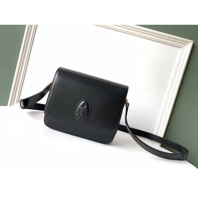 Saint Laurent LE 61 Small Saddle Bag In Black Leather YSLBS81306