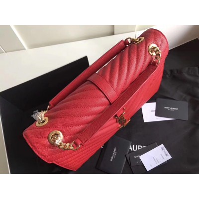 Saint Laurent Large Monogramme Envelope Red Shoulder Bag YSLBS81122