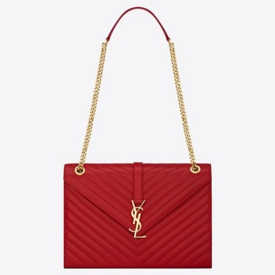 Saint Laurent Large Monogramme Envelope Red Shoulder Bag YSLBS81122