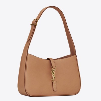 Saint Laurent Le 5 a 7 Hobo Bag In Brown Leather YSLBS81368