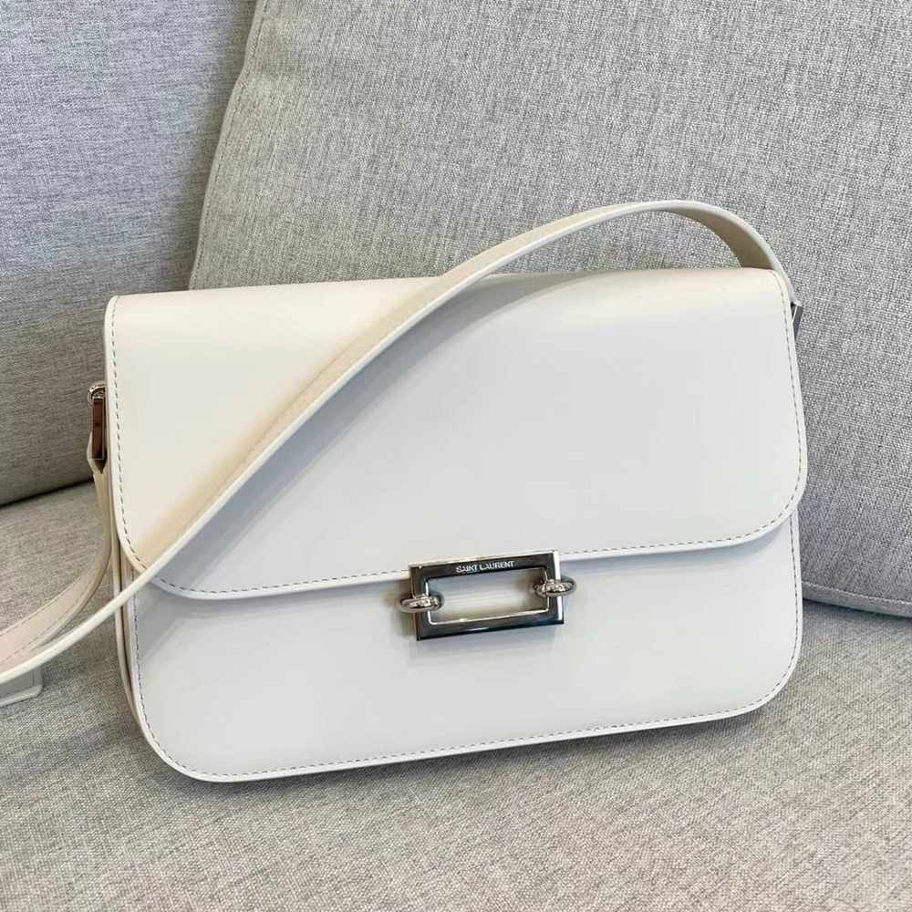 Saint Laurent Le Pave Bag In White Calfskin YSLBS81311