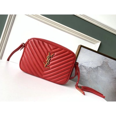 Saint Laurent Lou Camera Bag In Red Leather YSLBS81160