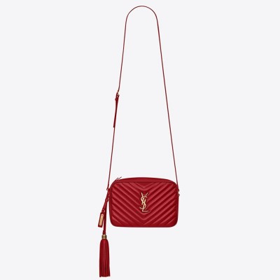 Saint Laurent Lou Camera Bag In Red Leather YSLBS81160