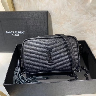 Saint Laurent Lou Mini All Black Bag YSLBS81163