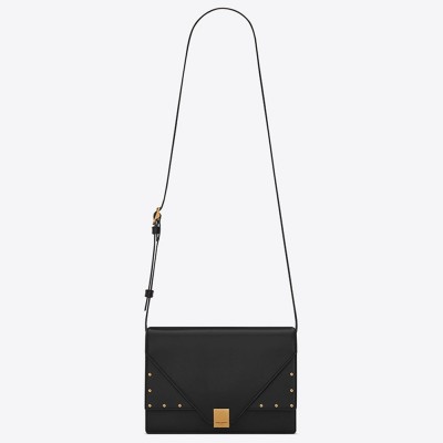 Saint Laurent Margaux Satchel In Black Leather YSLBS81317