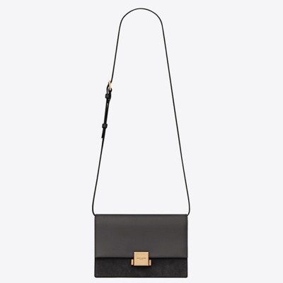 Saint Laurent Medium Bellechasse Bag In Black Leather YSLBS81087