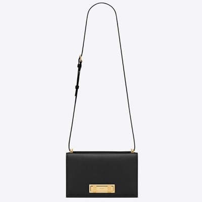 Saint Laurent Medium Domino Bag In Black Calfskin YSLBS81088