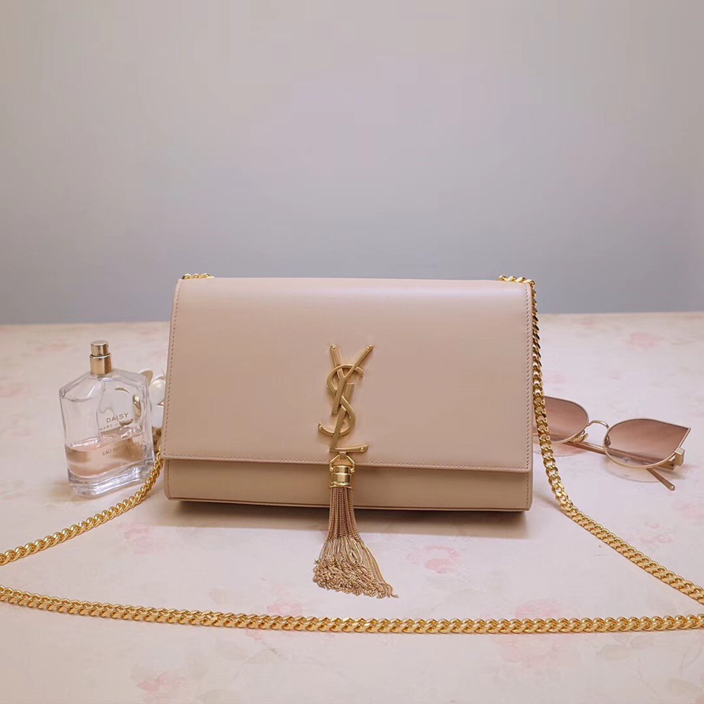 Saint Laurent Medium Kate Bag With Tassel In Powder Smooth Leather YSLBS81141