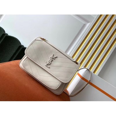 Saint Laurent Medium Niki Bag In White Lambskin YSLBS81247