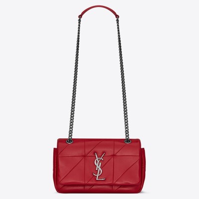 Saint Laurent Small Jamie Bag In Red Patchwork Lambskin YSLBS81219