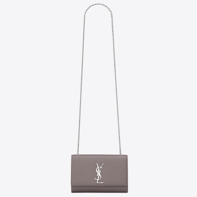 Saint Laurent Small Kate Bag In Fog Grained Leather YSLBS81147