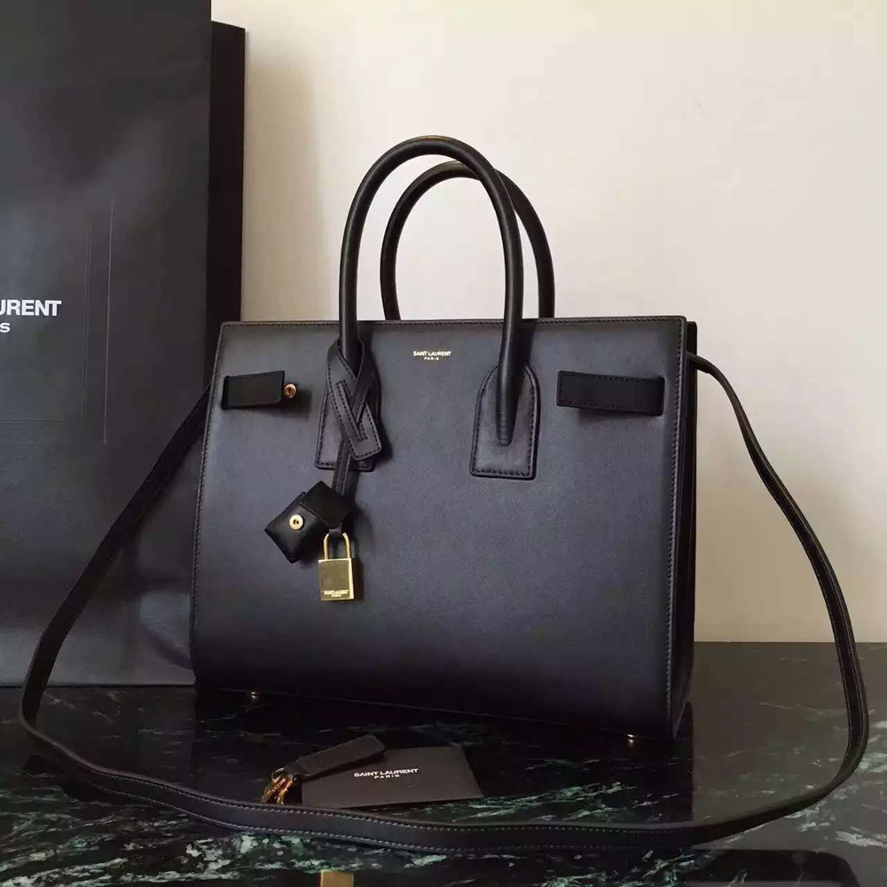 Saint Laurent Small Sac De Jour Bag In Black Leather YSLBS81262