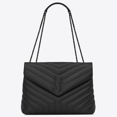 Saint Laurent So Black Loulou Medium Shoulder Bag YSLBS81202