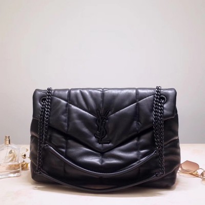 Saint Laurent So Black Loulou Puffer Medium Bag YSLBS81203