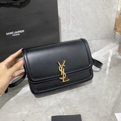 Saint Laurent Solferino Medium Bag In Black Calfskin YSLBS81326