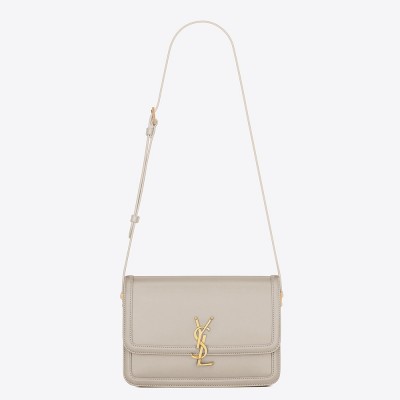 Saint Laurent Solferino Medium Bag In White Calfskin YSLBS81333