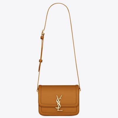 Saint Laurent Solferino Small Bag In Brown Calfskin YSLBS81338