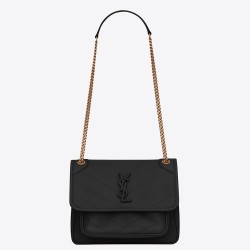 Saint Laurent Baby Niki Bag In Black Lambskin YSLBS81009