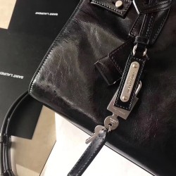 Saint Laurent Baby Sac De Jour Souple Duffle Bag In Black Moroder Leather YSLBS81019