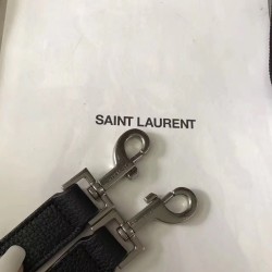 Saint Laurent Baby Sac de Jour Souple Bag In Black Grained Leather YSLBS81016