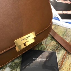 Saint Laurent Betty Satchel In Camel Smooth Leather YSLBS81023