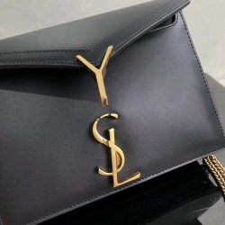 Saint Laurent Black Cassandra Monogram Clasp Bag YSLBS81025