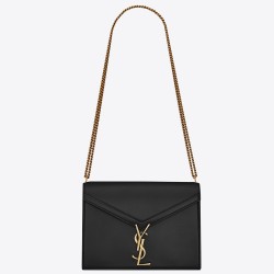 Saint Laurent Black Cassandra Monogram Clasp Bag YSLBS81025