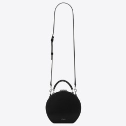 Saint Laurent Black Mica Hot Box Bag YSLBS81034