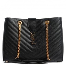 Saint Laurent Black Monogram Tote Bag YSLBS81038