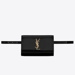 Saint Laurent Black Patent Kate Belt Bag YSLBS81039