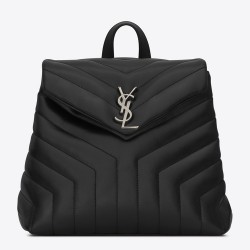 Saint Laurent Black Small LouLou Backpack YSLBS81041