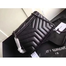 Saint Laurent Black Small Loulou Chain Bag YSLBS81042