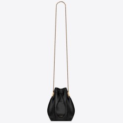 Saint Laurent Black Talitha Small Bucket Bag YSLBS81043