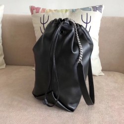 Saint Laurent Black Teddy Drawstring Bag YSLBS81044