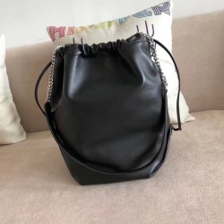 Saint Laurent Black Teddy Drawstring Bag YSLBS81044